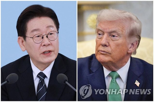 이재명 대통령(왼쪽)과 트럼프 미국 대통령