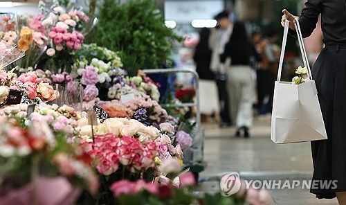 어버이날 앞둔 꽃시장