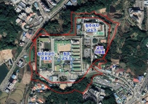 청주 법무시설 위치도
