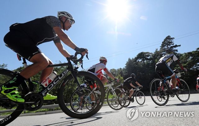 산악자전거대회 장면