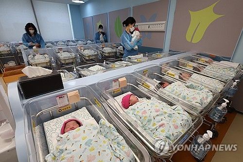 신생아실 모습 [연합뉴스 자료사진]
