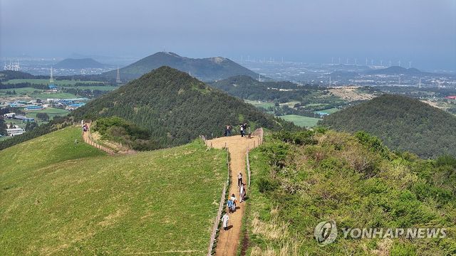 봄날의 오름 산책