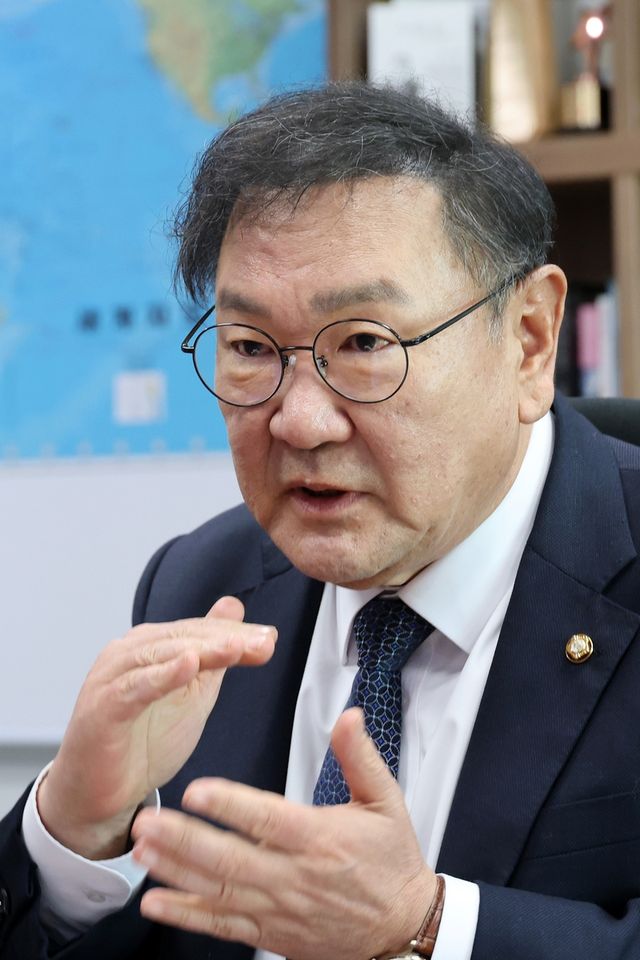'국회의장 출마' 김태년 의원, 연합뉴스 인터뷰