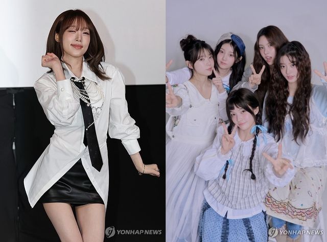 가수 최예나(좌)와 걸그룹 아일릿(우)