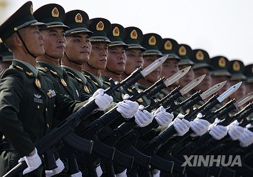 중국군 열병식