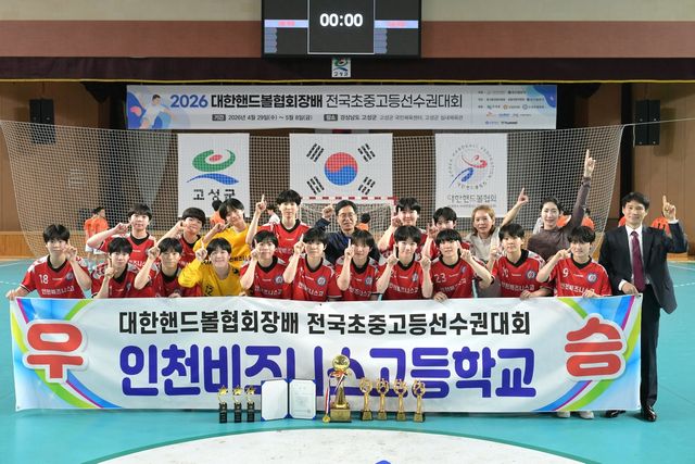 인천 비즈니스고, 협회장배 핸드볼 여고부 우승