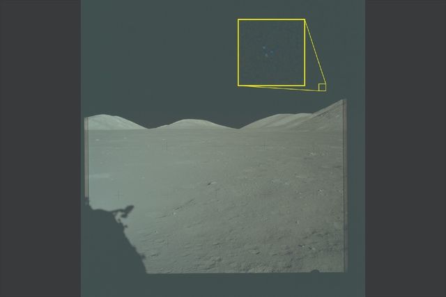 미국 정부가 공개한 'UFO 파일' 중 달표면에서 아폴로 17호가 찍은 사진