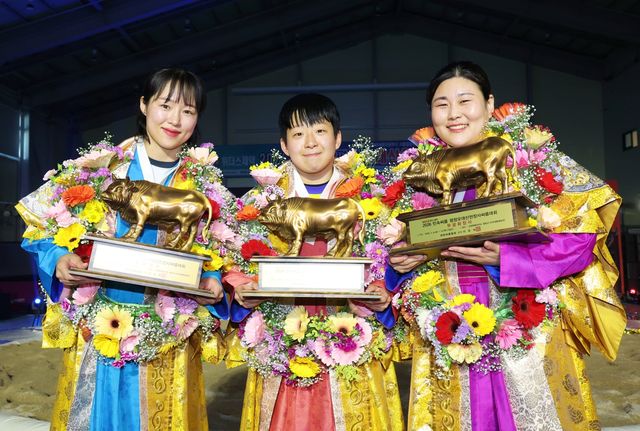 왼쪽부터 최다혜(괴산군청), 이재하(안산시청), 김하윤(거제시청)