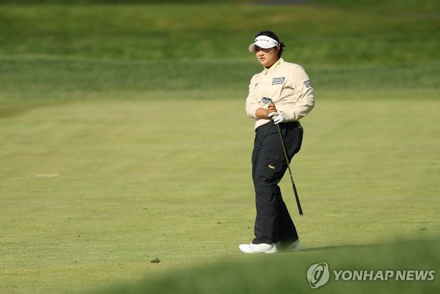 유해란의 2라운드 경기 모습