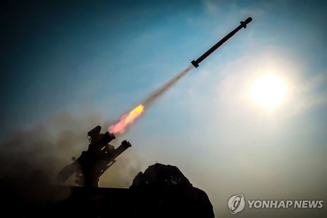 이란 이슬람혁명수비대의 미사일 발사 훈련(기사와 직접 관련 없음)