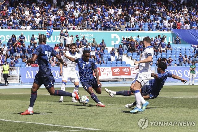 카보 베르데의 선제 결승골 장면