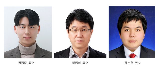 김정길 교수, 길명섭 교수, 채수형 박사