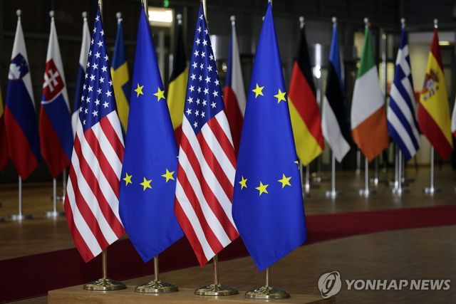 미국과 유럽 각국 국기