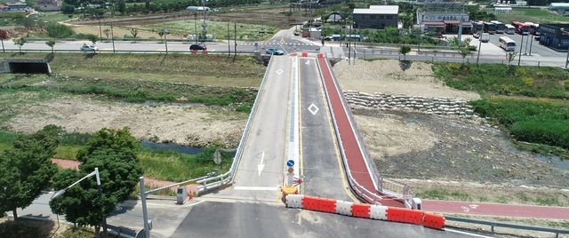 도로 폭 확장한 정읍 송령교
