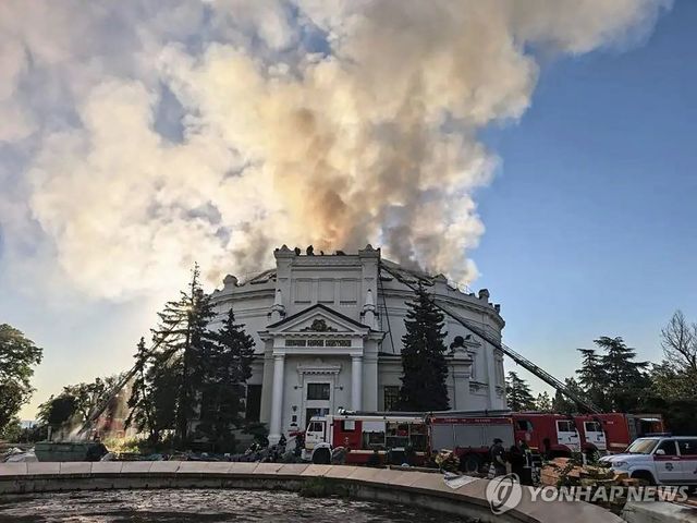 우크라이나 공격 받은 크림반도 세바스토폴 박물관