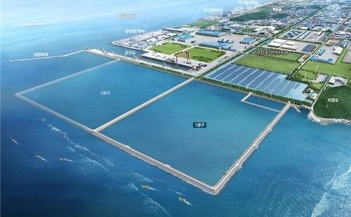 군산항 제2준설토 투기장 조감도