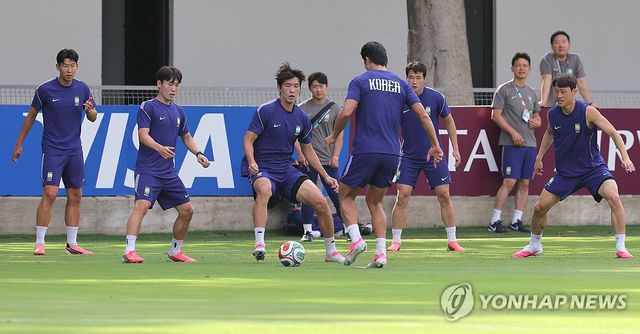 체코전 하루 앞두고 맹훈련