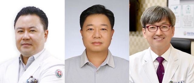 전남대병원 본원 최강호 교수, 화순 분원 박인규·정용연 교수(왼쪽부터)