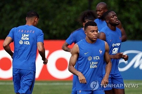 11일 미국에서 훈련하는 프랑스 축구 국가대표팀