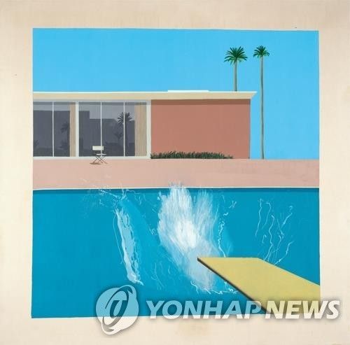 데이비드 호크니, 더 큰 첨벙, 캔버스에 아크릴릭, 242.5ⅹ243.9cm, 1967