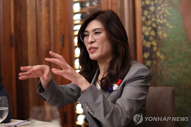 미국을 방문 중인 정리원 대만 국민당 대표