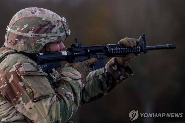 독일에서 나토 연합훈련 중인 미군 장병