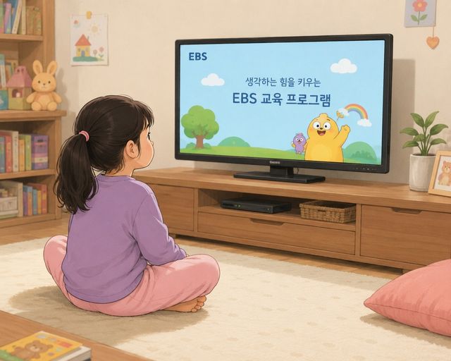 A시설 아이들이 TV 보는 자세