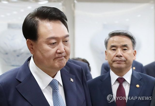 윤석열 전 대통령과 이종섭 전 국방부 장관