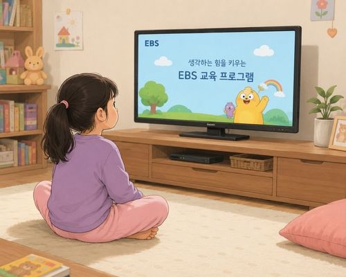A시설 아이들이 TV 보는 자세
