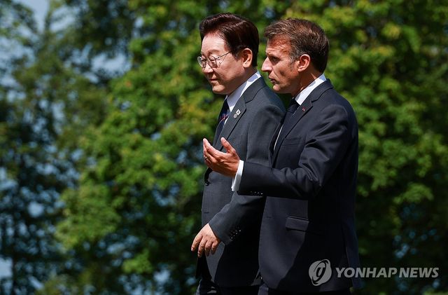 이재명 대통령, G7 환영식 참석