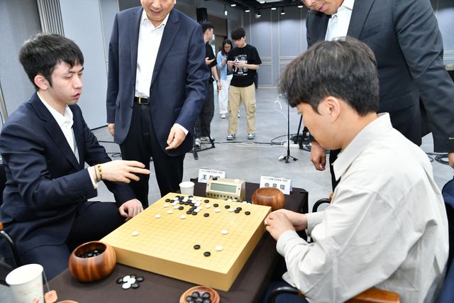 대국 후 복기 장면