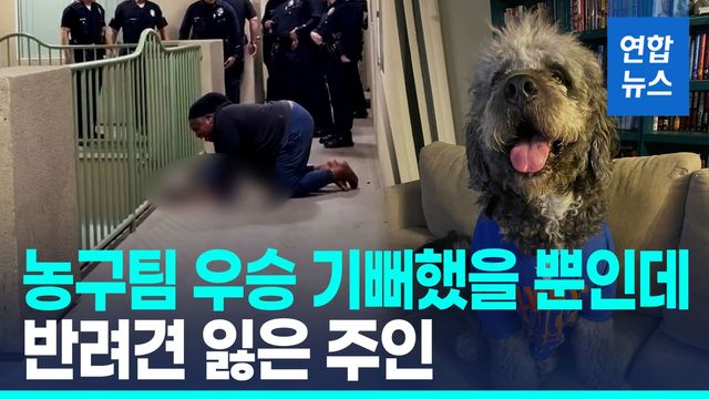 [영상] 우승 '환호'를 '비명'으로 오인?…美경찰, 반려견 사살 논란 - 2