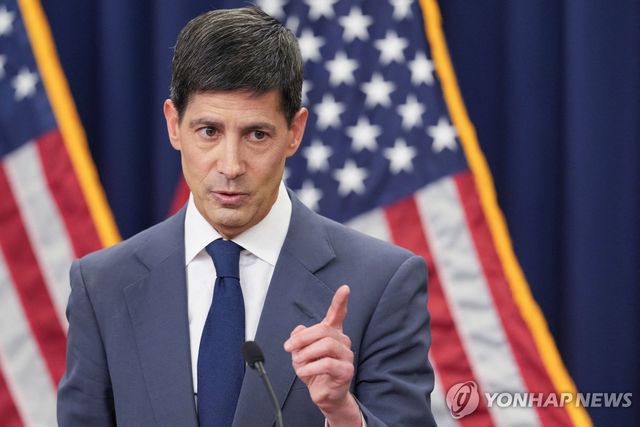 17일(현지시간) 기자회견하는 케빈 워시 연방준비제도(Fed·연준) 의장