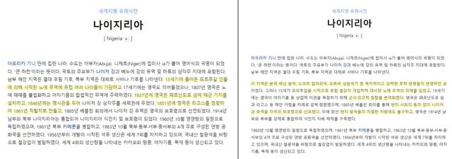 반크 네이버 지식백과 나이지리아 수정 전후