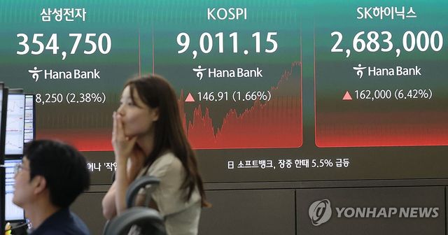 코스피 9000 돌파