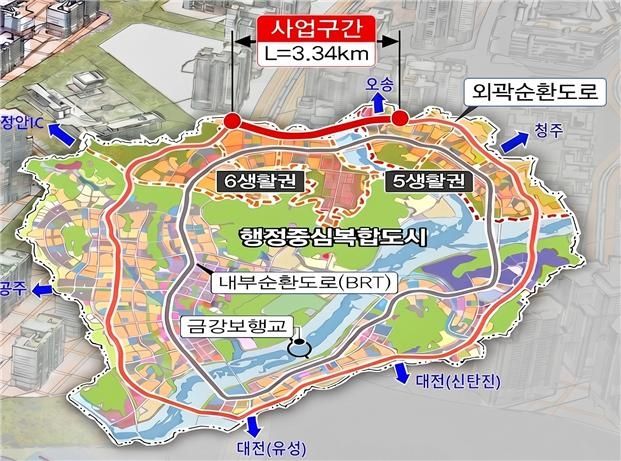세종시 외곽순환도로 구간