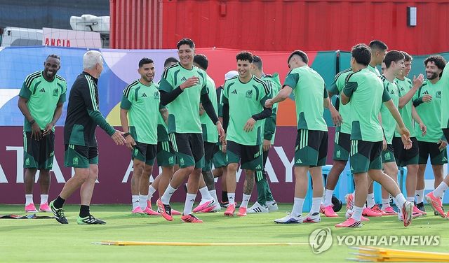 여유로운 멕시코 대표팀