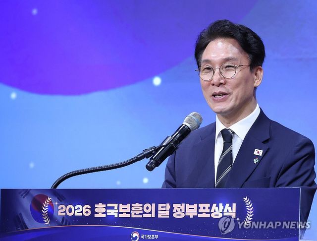 축사하는 김민석 국무총리
