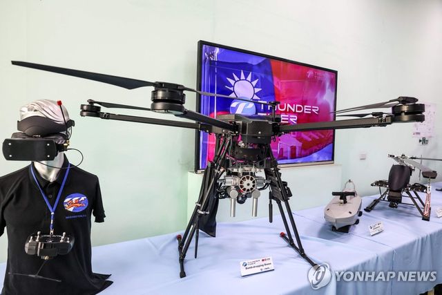 대만에서 제조된 선더타이거 그룹의 드론(무인기)