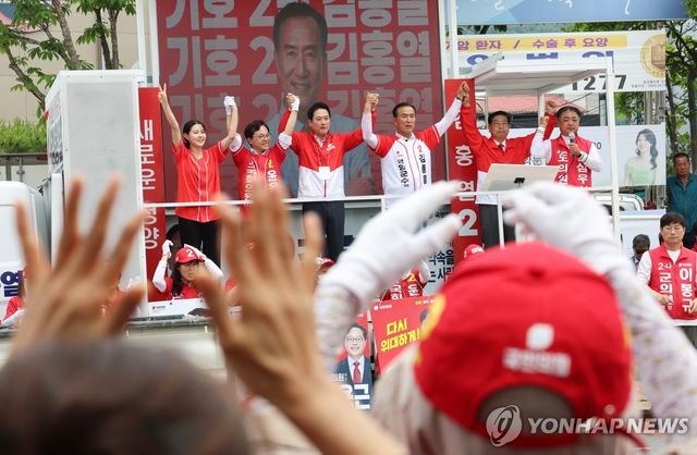 장동혁 상임선대위원장, 막판 표 결집 총력전