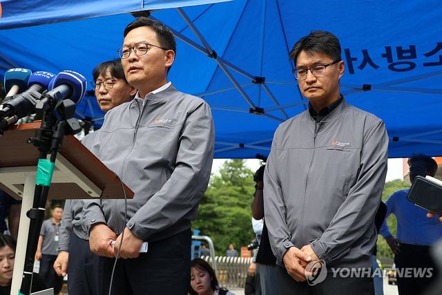 발언하는 손재일 한화에어로 대표
