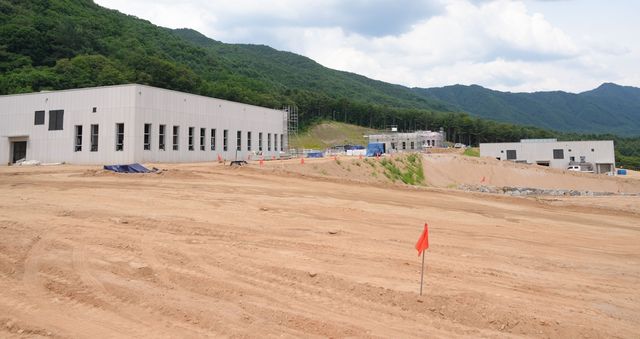 춘천시 용산정수장 공사현장