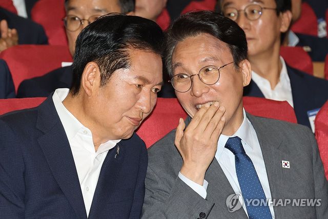 정청래 대표와 김민석 총리