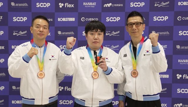 스누커 메달을 합작한 대표팀