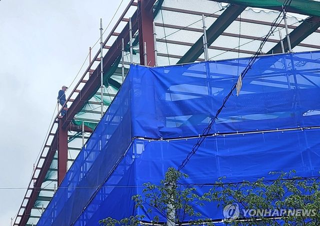 온덕공영주차장 증축공사장 농성 현장