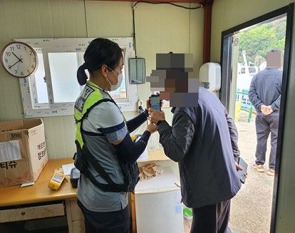 음주운항 단속하는 해경