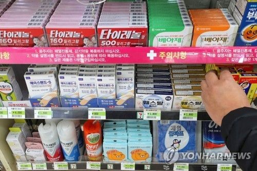 2020년 편의점에서 판매된 상비약