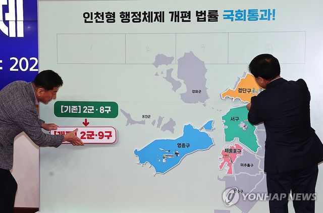 인천 행정체제 개편