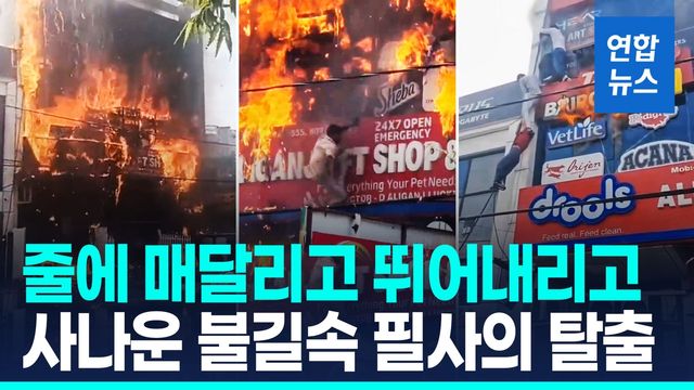 [영상] 인도 애니메이션 교육센터 대형 화재…사상자 대부분 학생 - 2