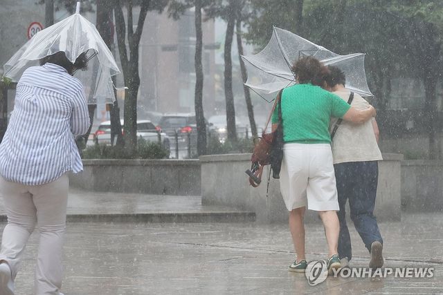 갑자기 내리는 비